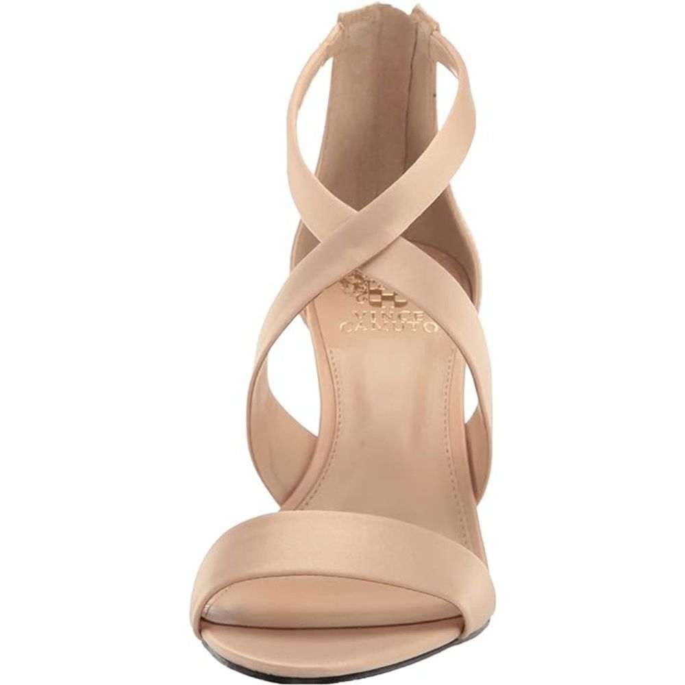 Vince Camuto Women's Footwear Women's Pascallia Heeled Sandal, Natural, 8.5
